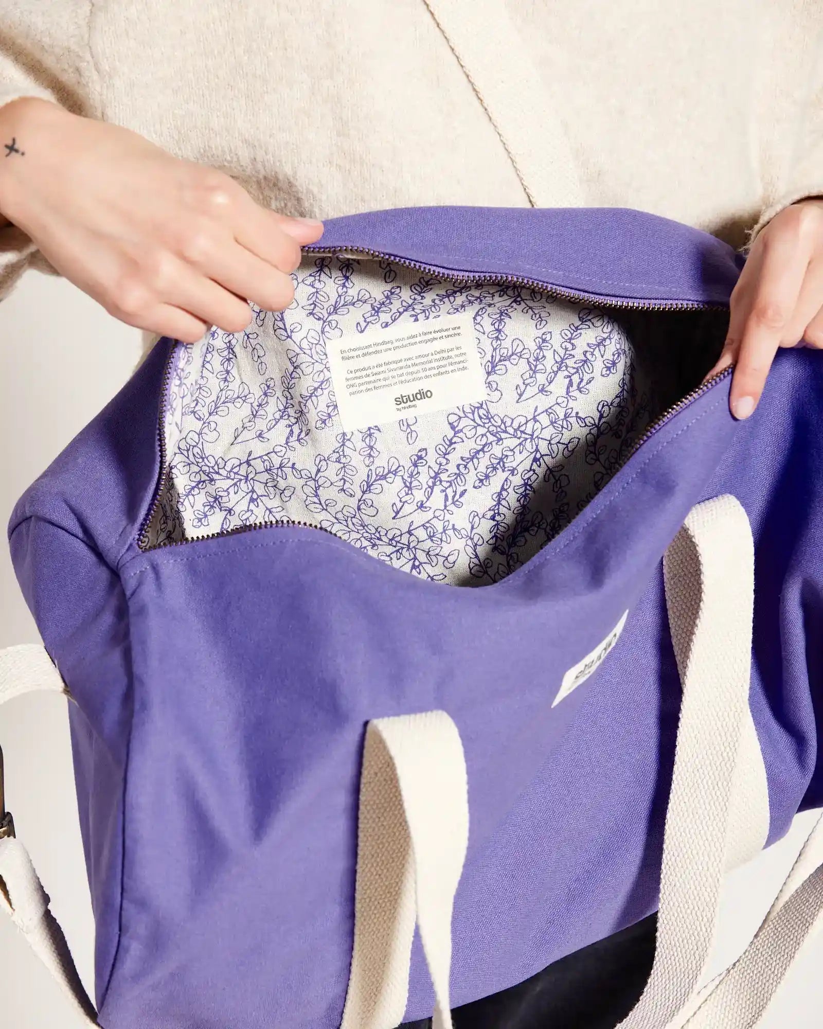 Seesack aus Bio-Baumwolle Hindbag Sam zum Personalisieren - 21