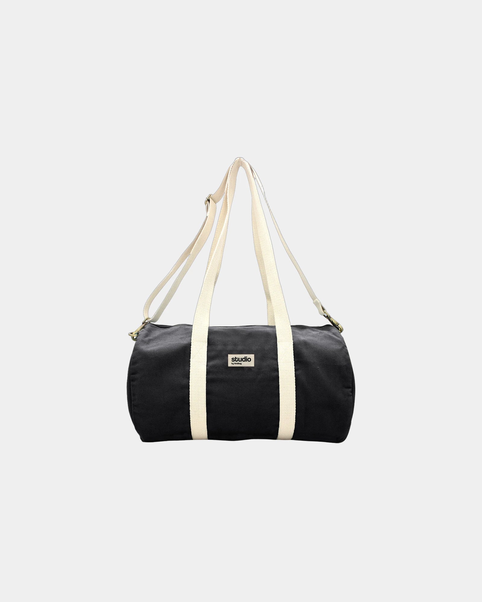 Seesack aus Bio-Baumwolle Hindbag Sam zum Personalisieren - Schwarz