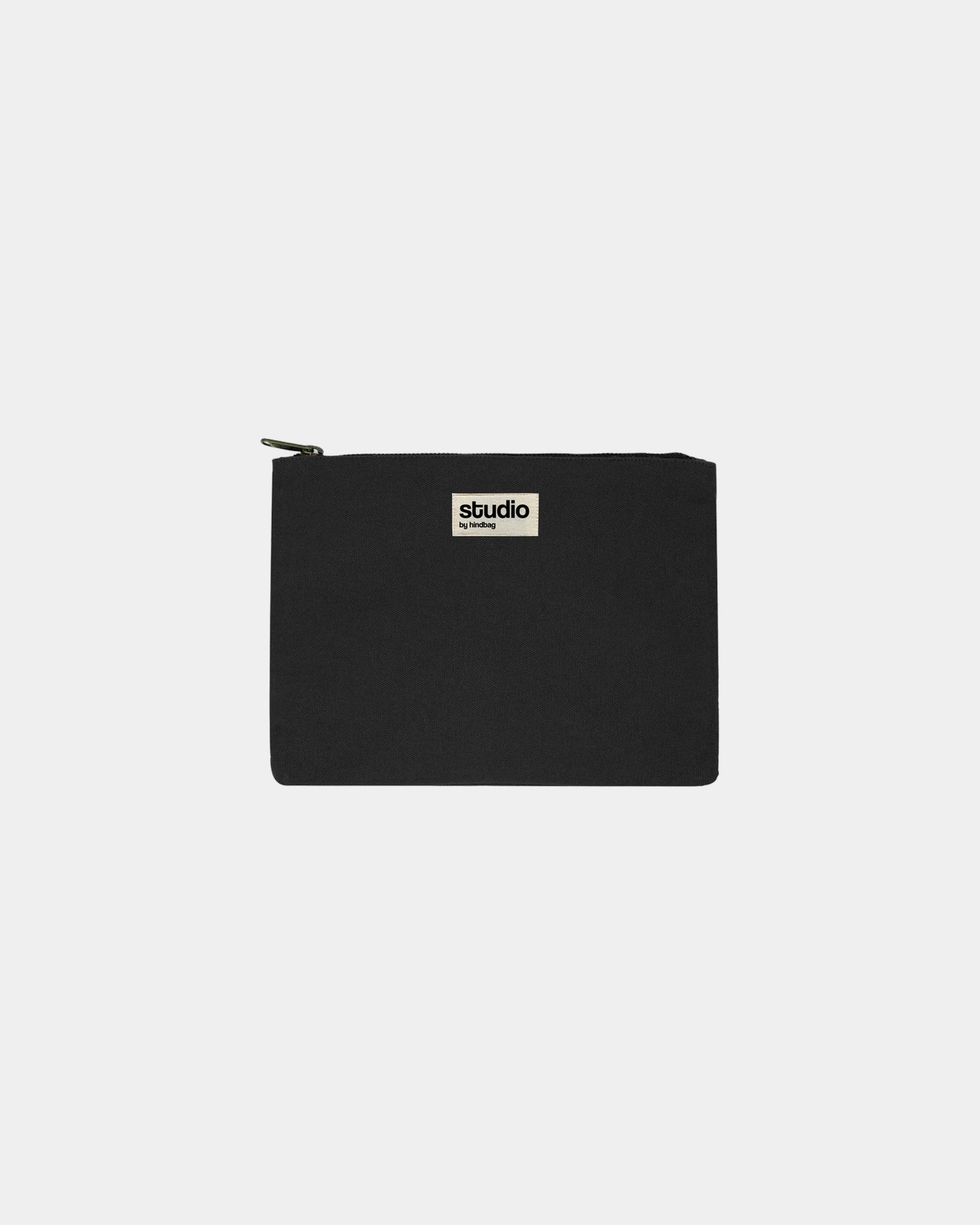 Tasche aus GOTS-Bio-Baumwolle Hindbag Colette M zum Personalisieren - Schwarz