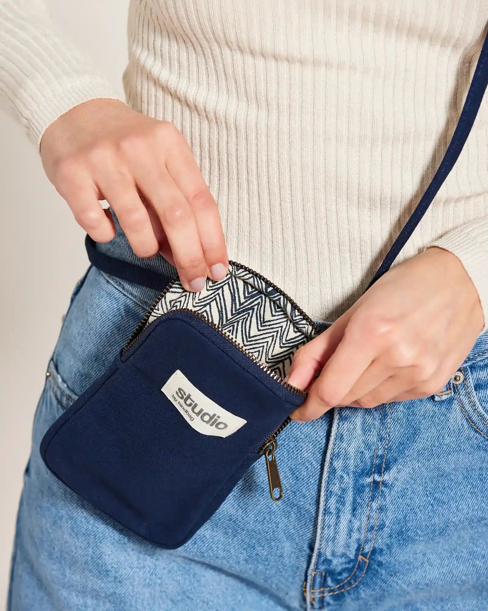 Smartphonehülle aus Bio-Baumwolle Hindbag Théo zum Personalisieren - 14