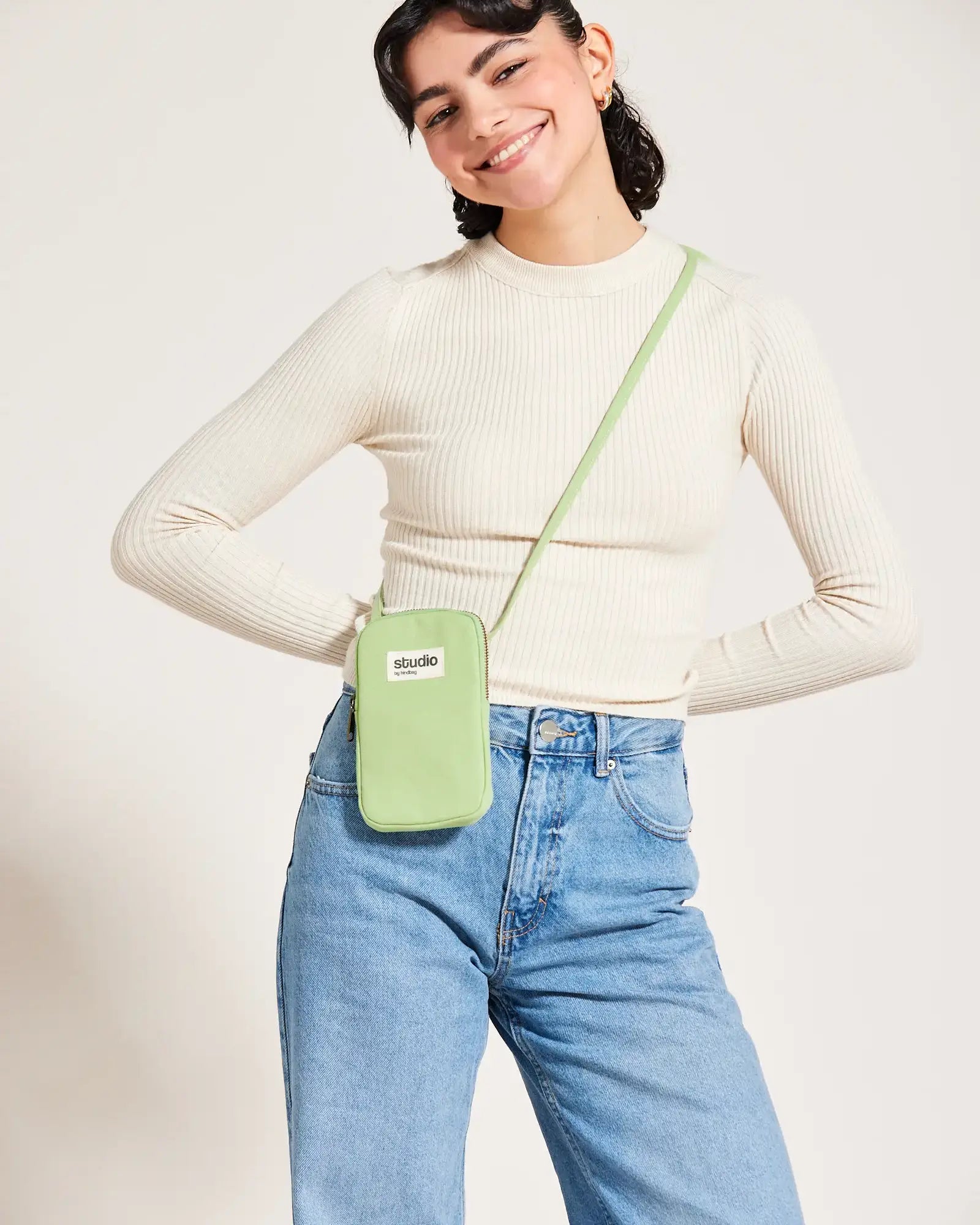 Smartphonehülle aus Bio-Baumwolle Hindbag Théo zum Personalisieren - 50