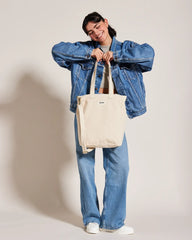Shopper aus Bio-Baumwolle Hindbag Evan zum Personalisieren - 2