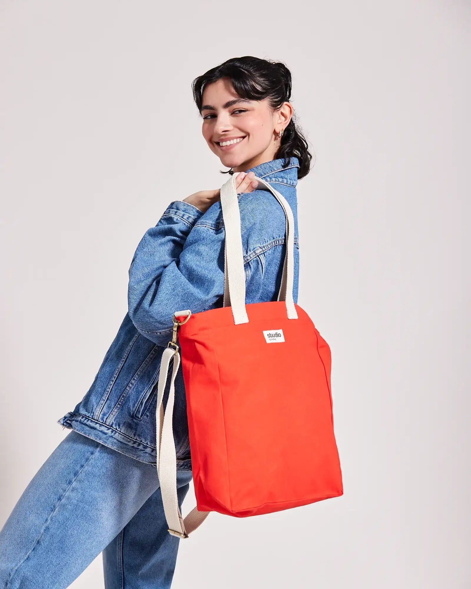 Shopper aus Bio-Baumwolle Hindbag Evan zum Personalisieren - 14