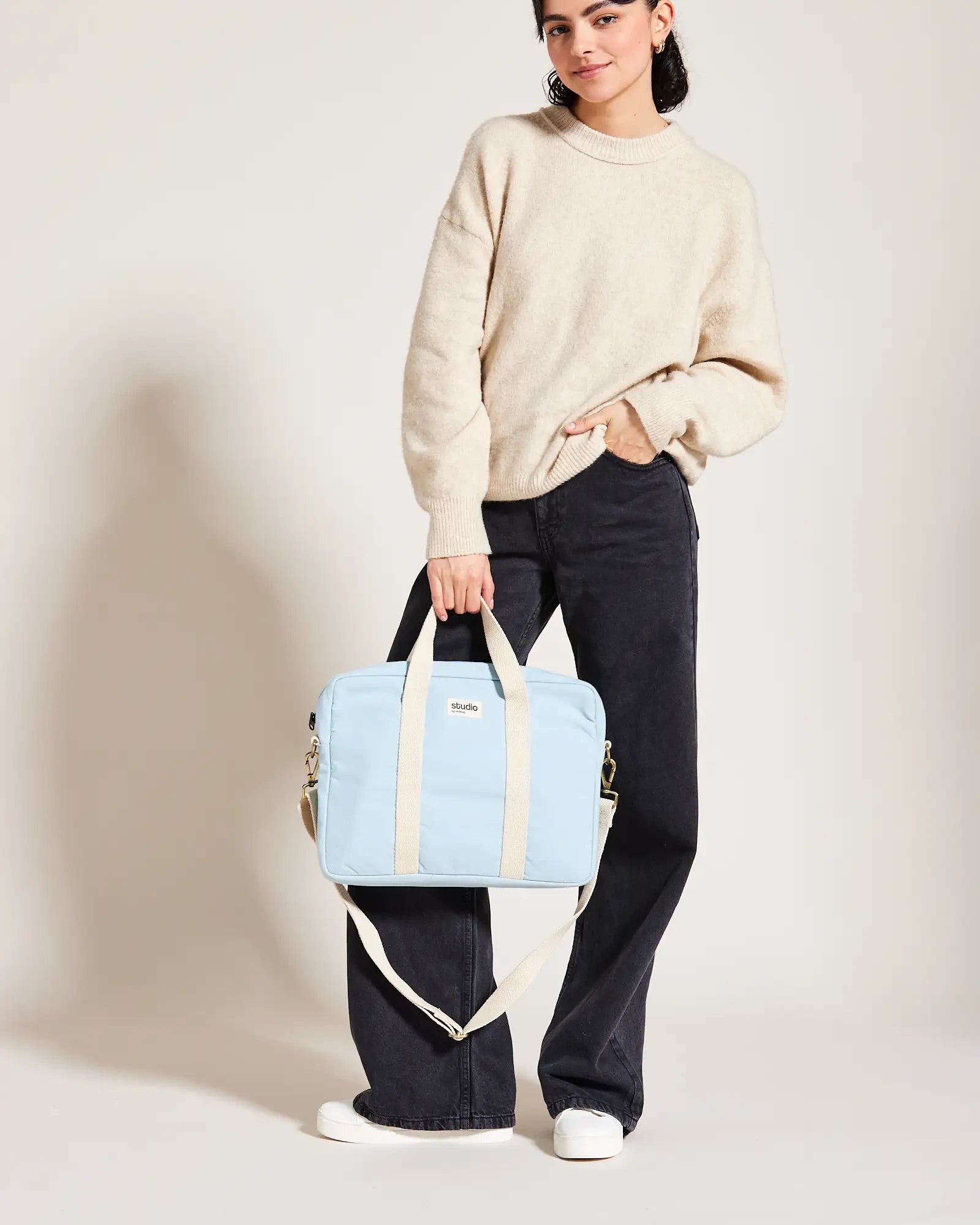 Laptoptasche aus Bio-Baumwolle Hindbag Luis zum Personalisieren - 11