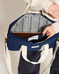 Laptoptasche aus Bio-Baumwolle Hindbag Luis zum Personalisieren - 5