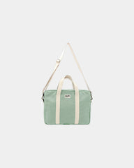 Laptoptasche aus Bio-Baumwolle Hindbag Luis zum Personalisieren - Minze