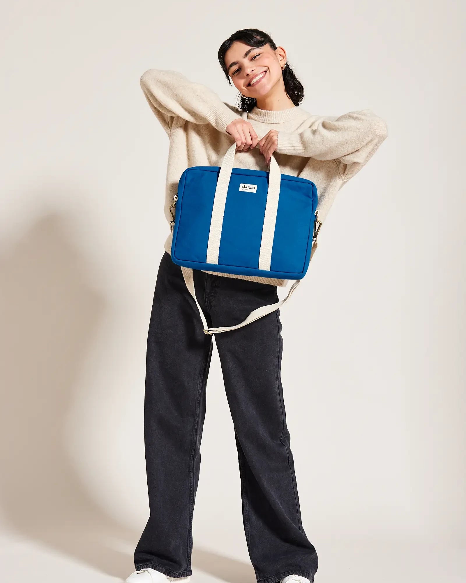 Laptoptasche aus Bio-Baumwolle Hindbag Luis zum Personalisieren - 9
