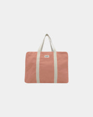 Reisetasche aus Bio-Baumwolle Hindbag Gabriel zum Personalisieren - Lachs