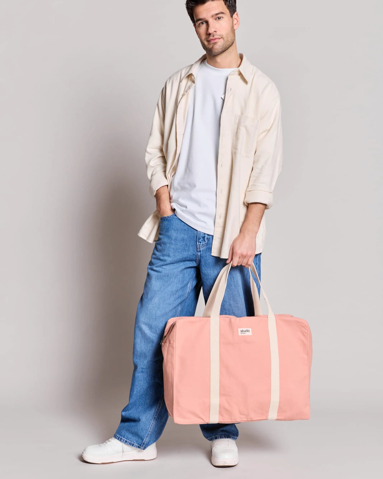Reisetasche aus Bio-Baumwolle Hindbag Gabriel zum Personalisieren - 36