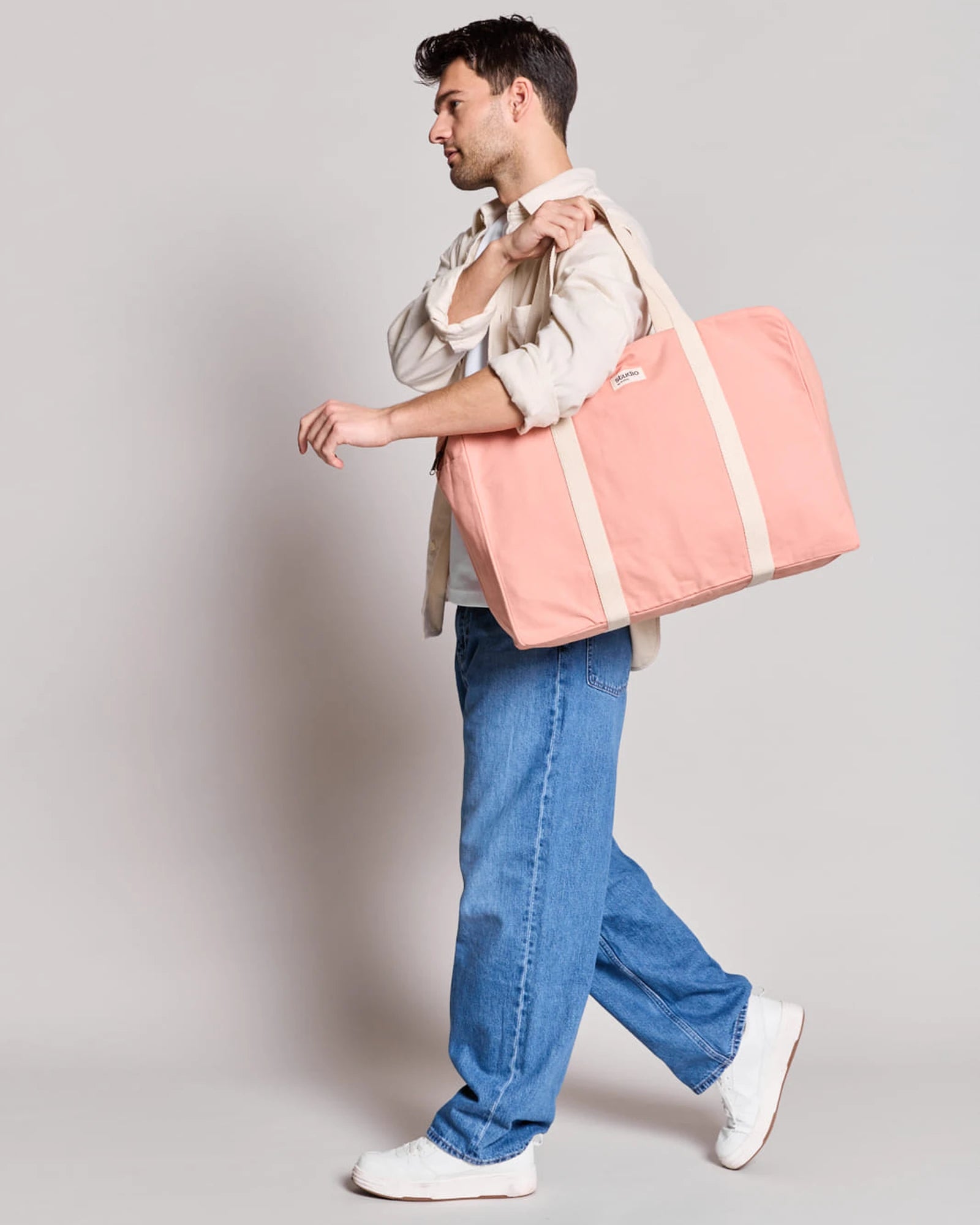 Reisetasche aus Bio-Baumwolle Hindbag Gabriel zum Personalisieren - 35