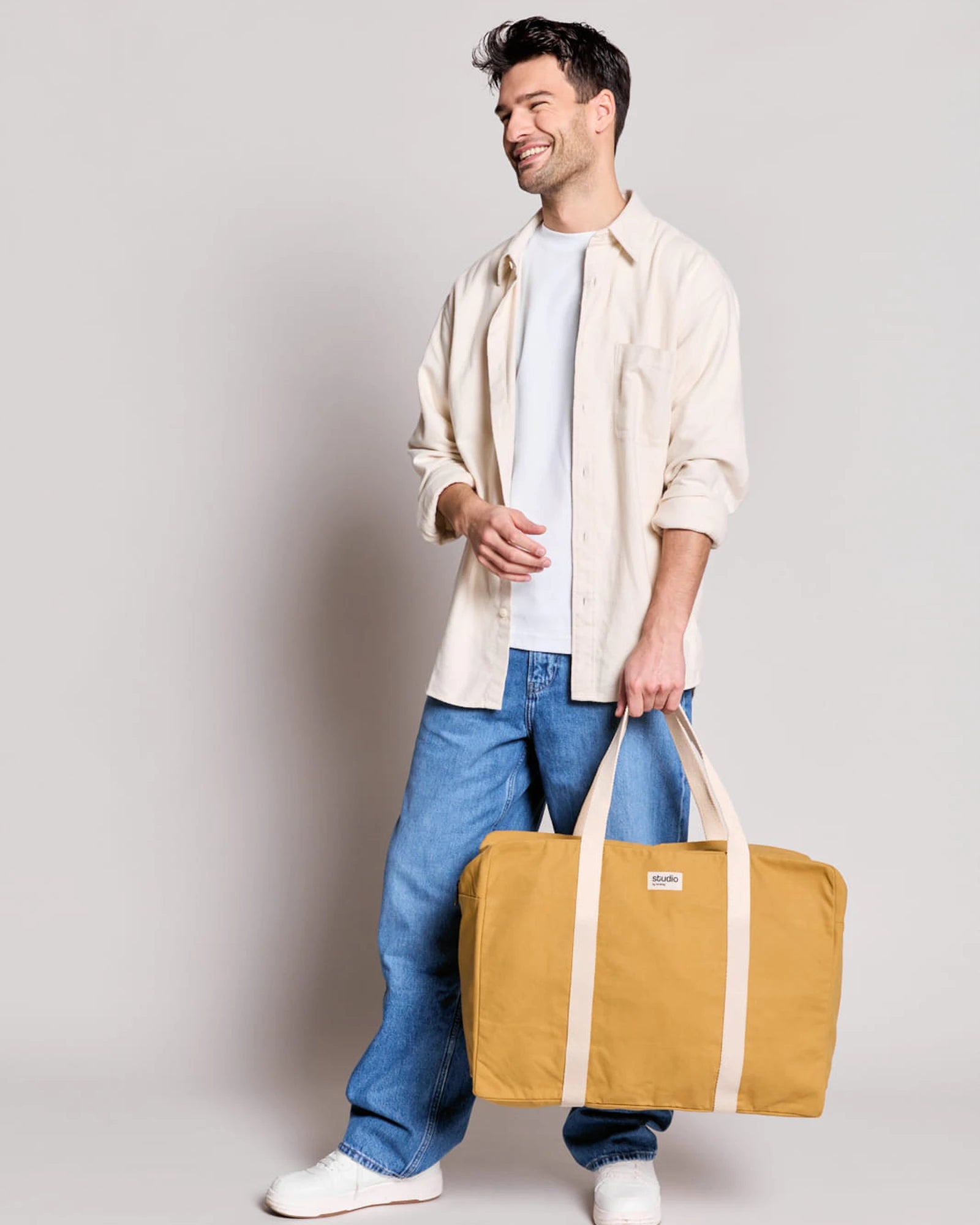 Reisetasche aus Bio-Baumwolle Hindbag Gabriel zum Personalisieren - 38
