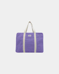 Reisetasche aus Bio-Baumwolle Hindbag Gabriel zum Personalisieren - Lavendel