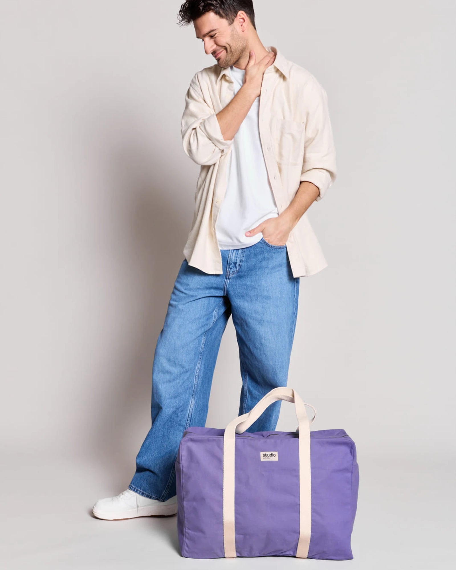 Reisetasche aus Bio-Baumwolle Hindbag Gabriel zum Personalisieren - 33