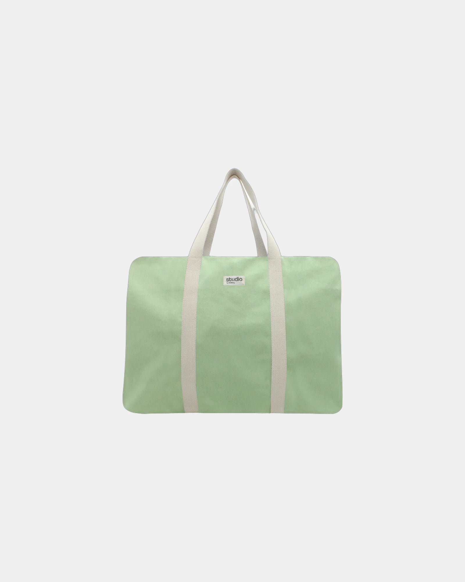 Reisetasche aus Bio-Baumwolle Hindbag Gabriel zum Personalisieren - Minze