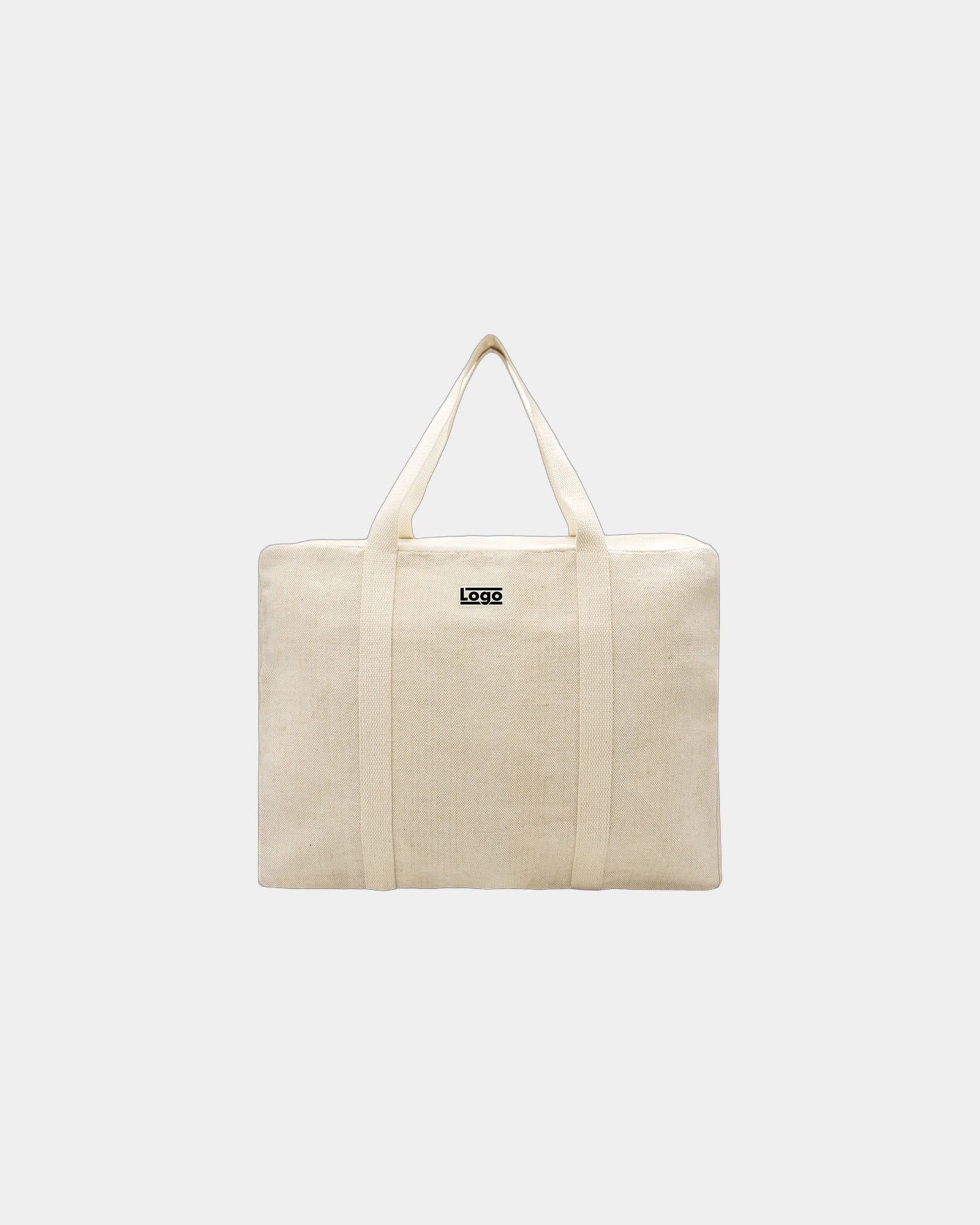 Reisetasche aus Bio-Baumwolle Hindbag Gabriel zum Personalisieren - Jute