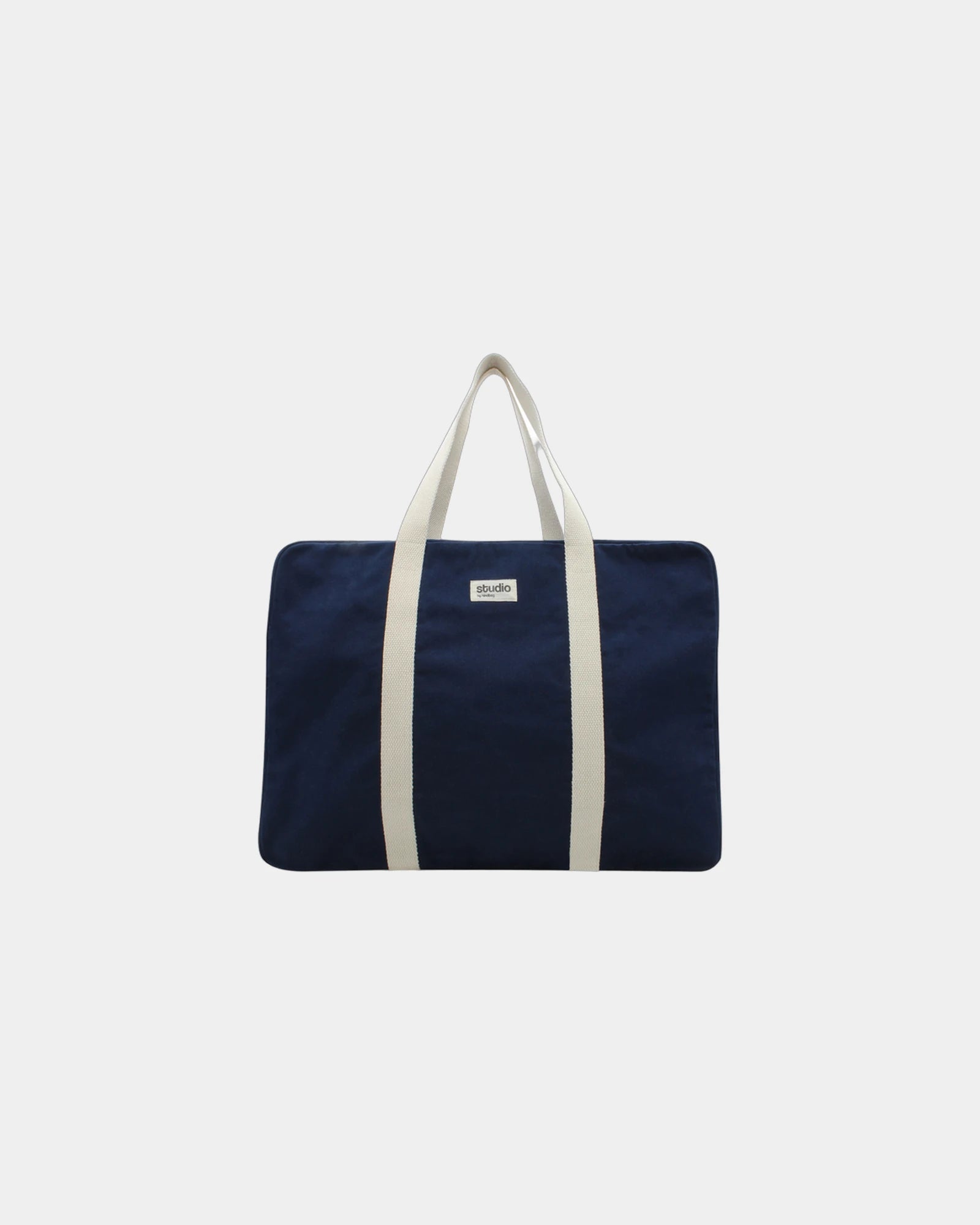 Reisetasche aus Bio-Baumwolle Hindbag Gabriel zum Personalisieren - Marineblau