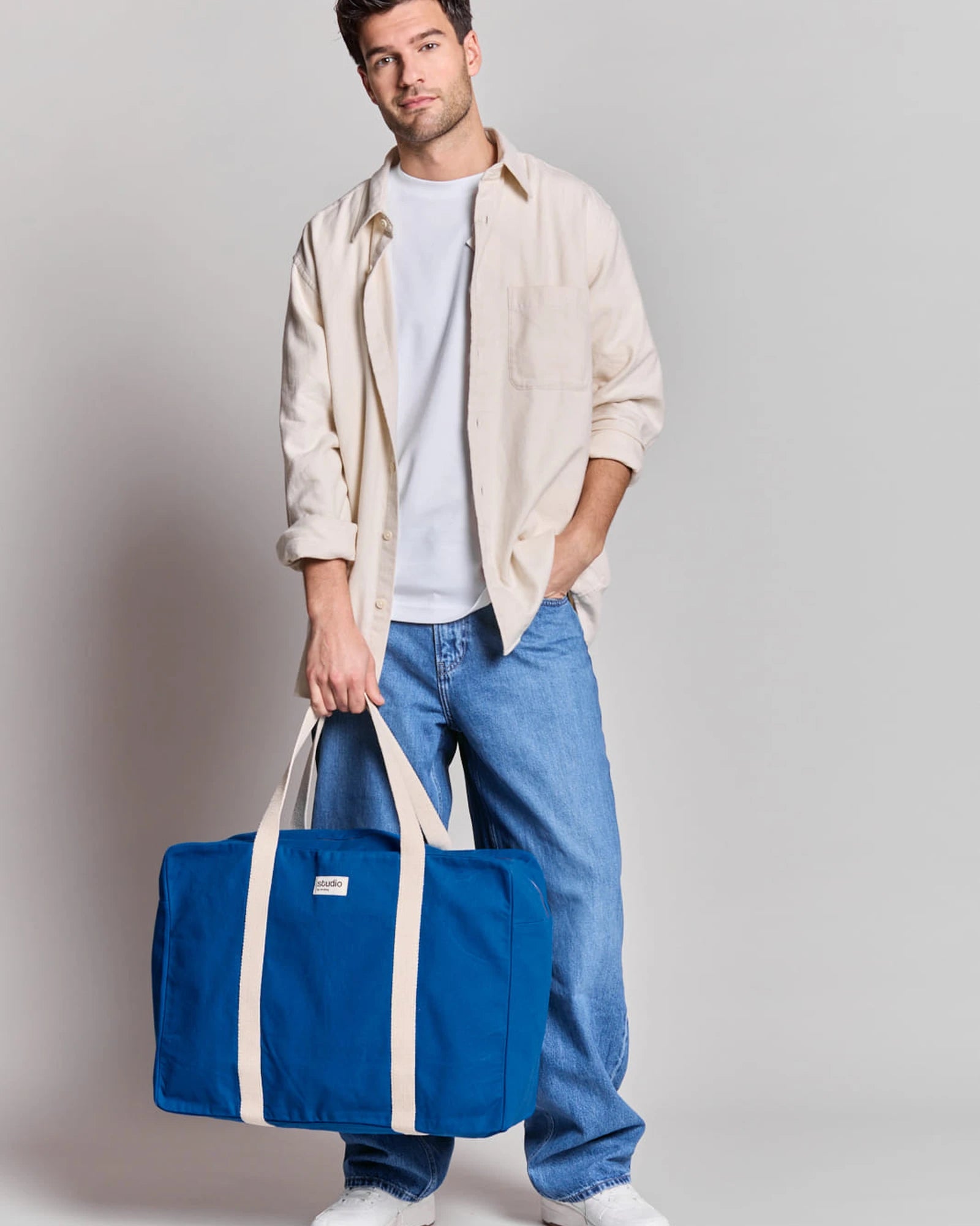 Reisetasche aus Bio-Baumwolle Hindbag Gabriel zum Personalisieren - 15