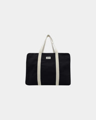 Reisetasche aus Bio-Baumwolle Hindbag Gabriel zum Personalisieren - Schwarz