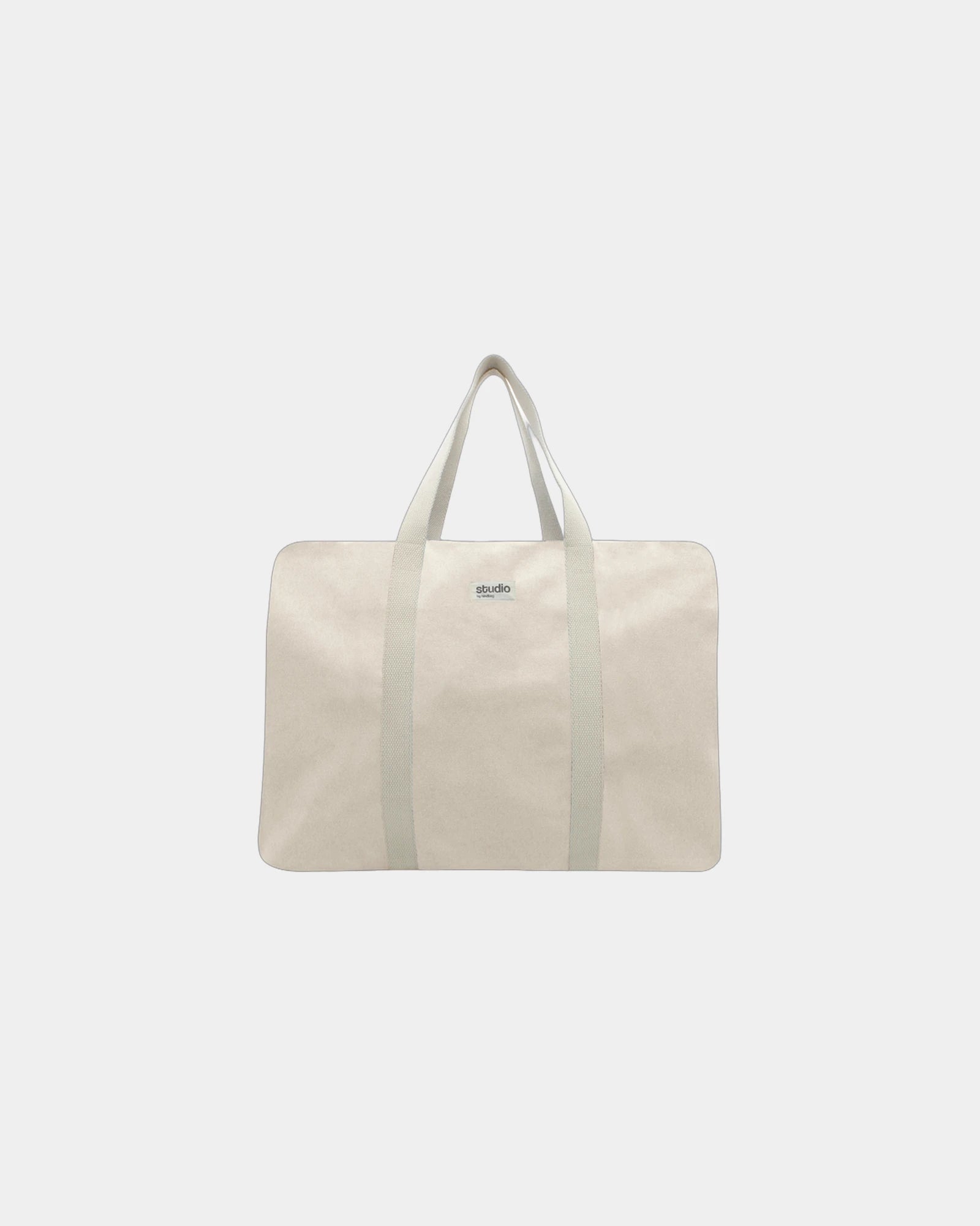 Reisetasche aus Bio-Baumwolle Hindbag Gabriel zum Personalisieren - Ecru