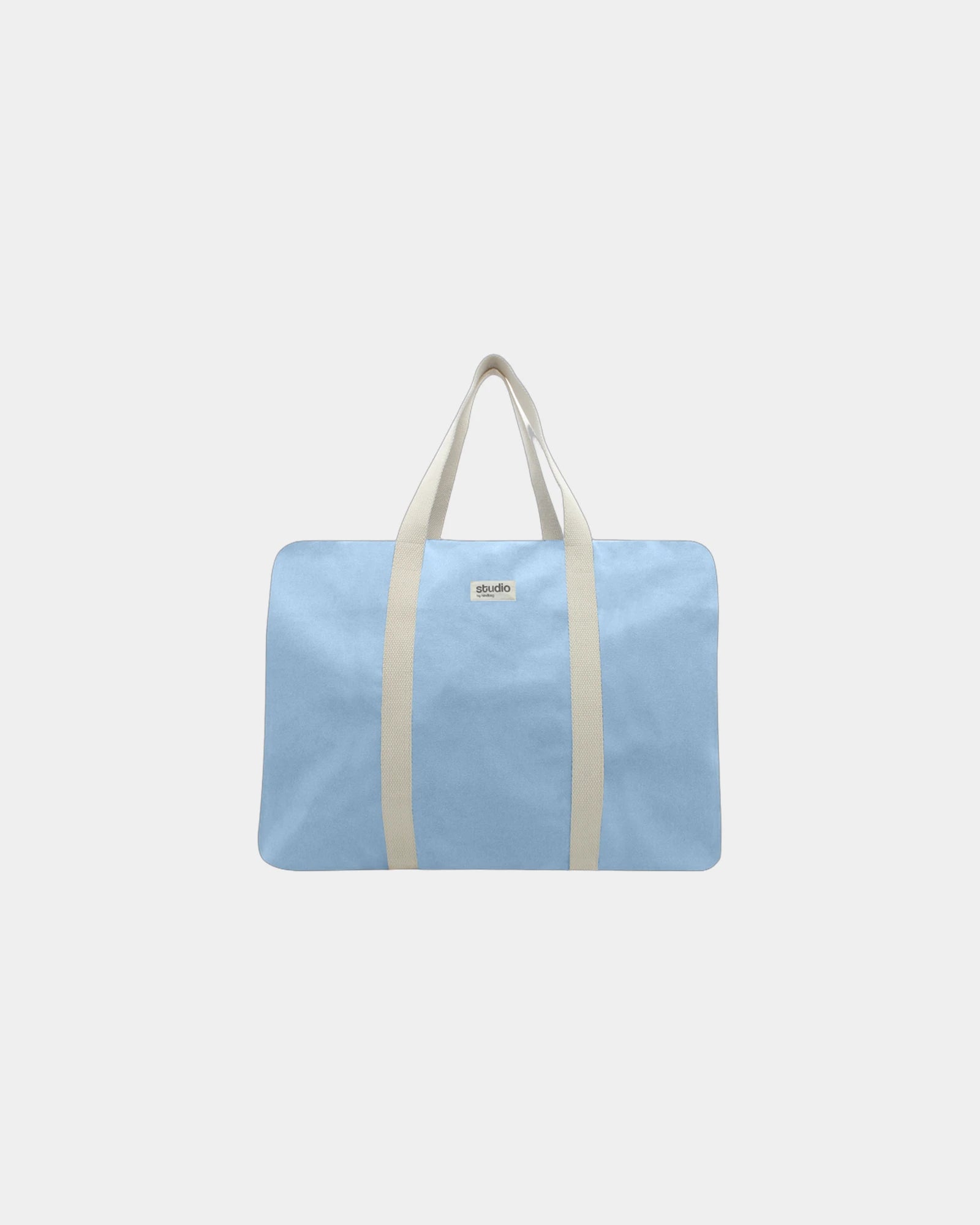 Reisetasche aus Bio-Baumwolle Hindbag Gabriel zum Personalisieren - Azur