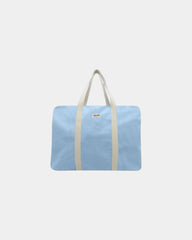 Reisetasche aus Bio-Baumwolle Hindbag Gabriel zum Personalisieren - Azur