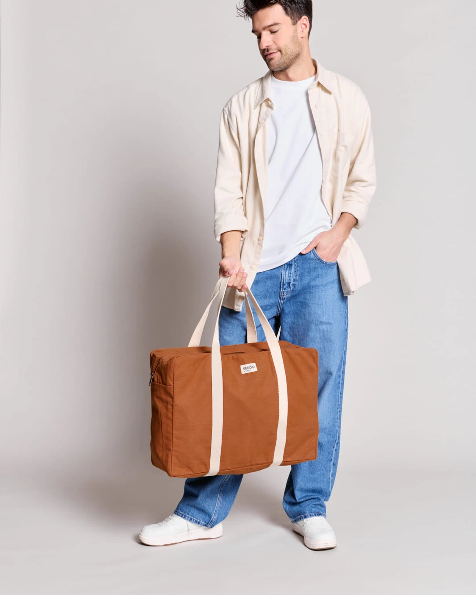 Reisetasche aus Bio-Baumwolle Hindbag Gabriel zum Personalisieren - 27