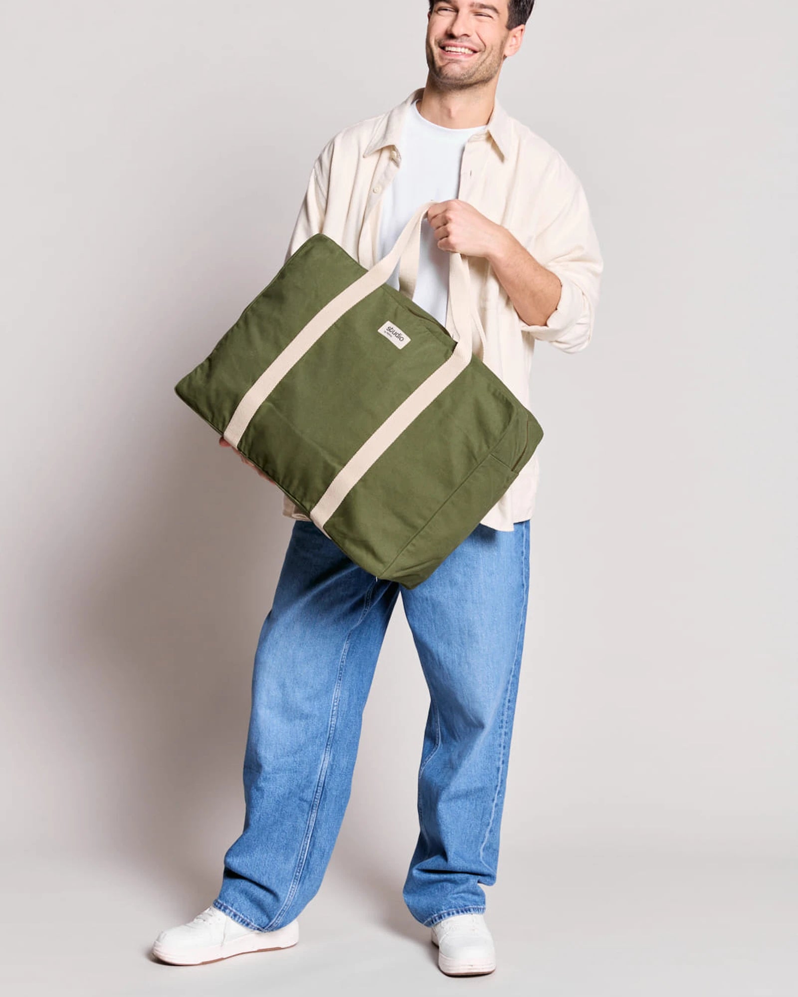 Reisetasche aus Bio-Baumwolle Hindbag Gabriel zum Personalisieren - 12