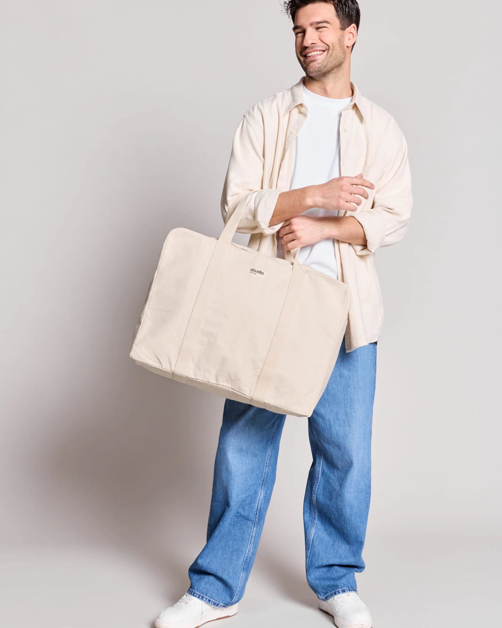 Reisetasche aus Bio-Baumwolle Hindbag Gabriel zum Personalisieren - 3