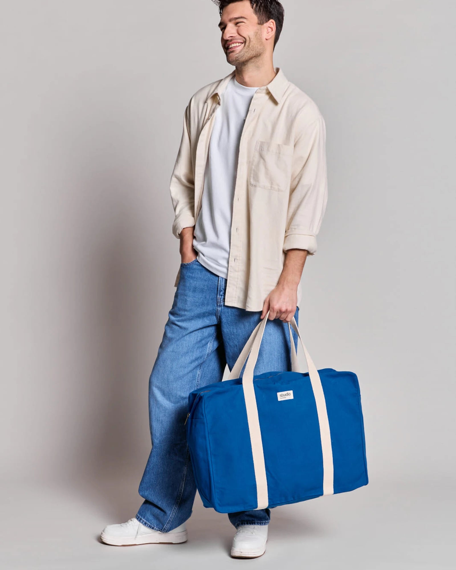 Reisetasche aus Bio-Baumwolle Hindbag Gabriel zum Personalisieren - 14
