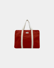 Reisetasche aus Bio-Baumwolle Hindbag Gabriel zum Personalisieren - Ziegelrot