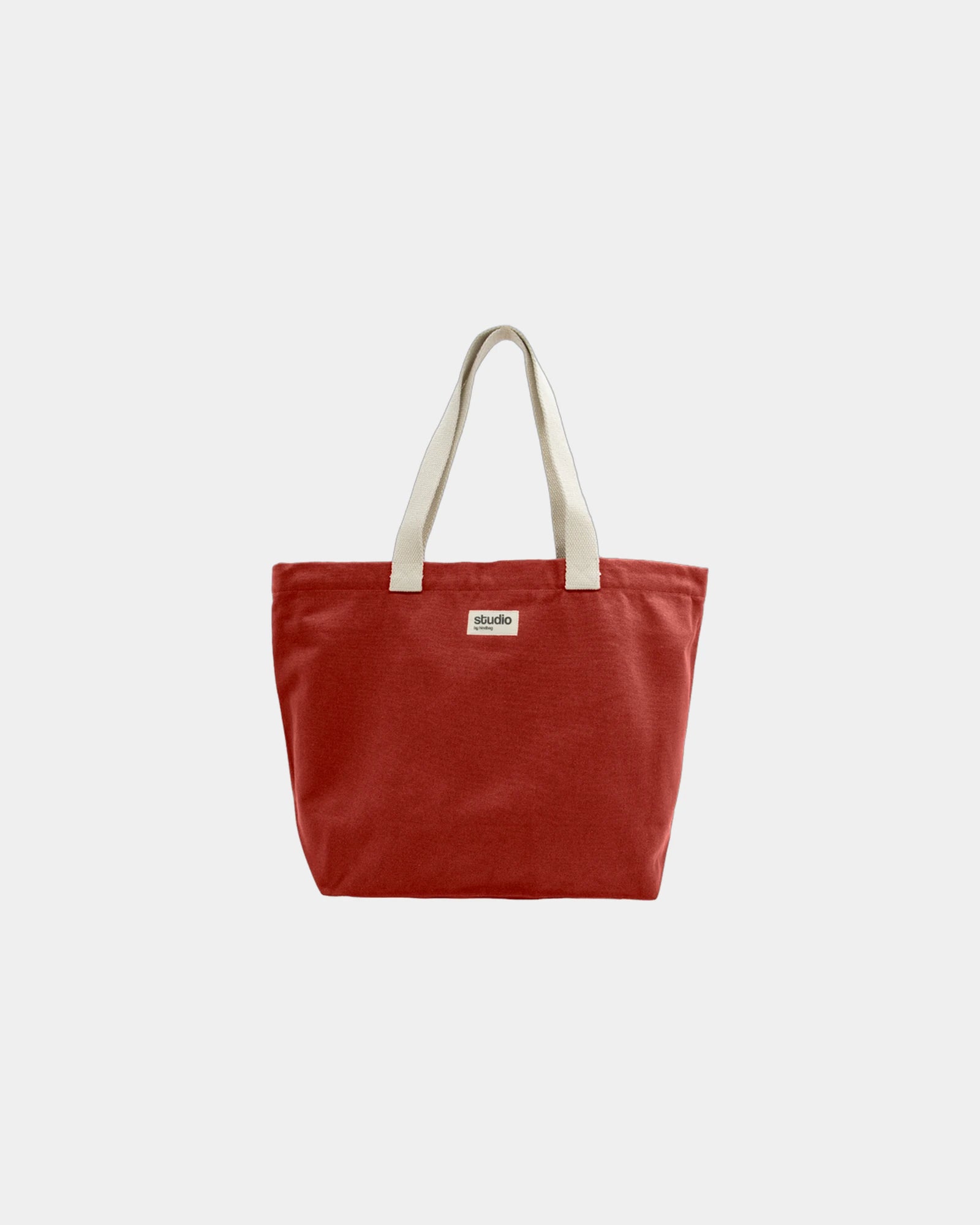 Reisetasche aus Bio-Baumwolle Hindbag Hortense zum Personalisieren - Ziegelrot