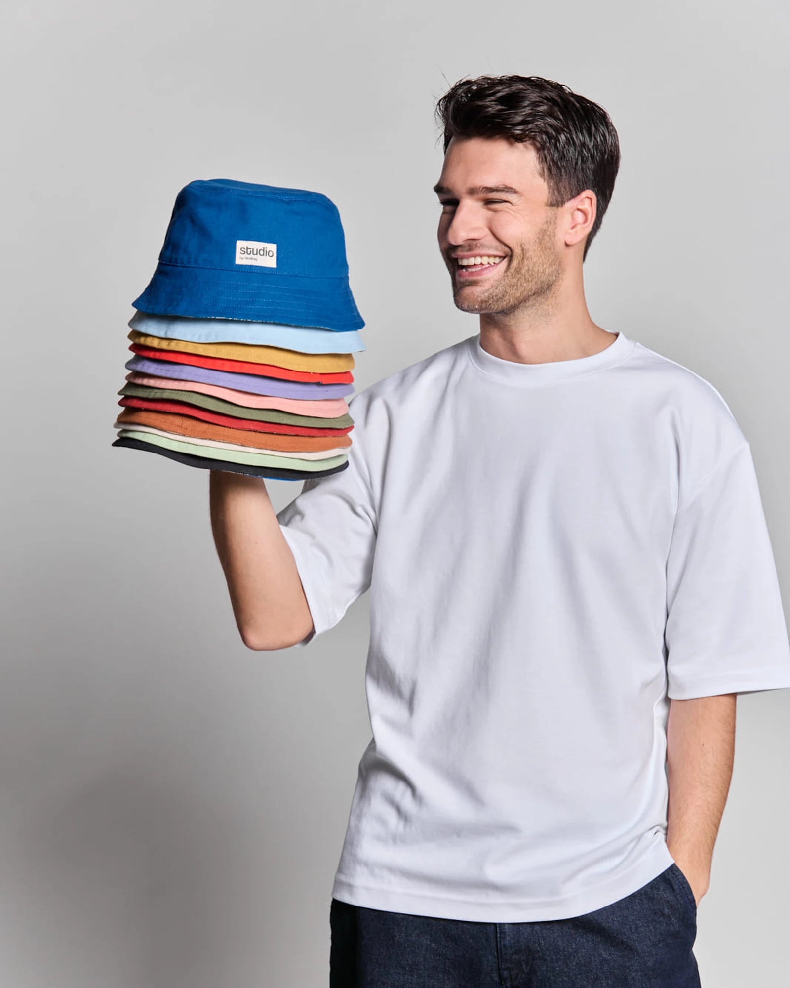 Fischerhut Robin aus GOTS-Bio-Baumwolle Hindbag zum Personalisieren - 46