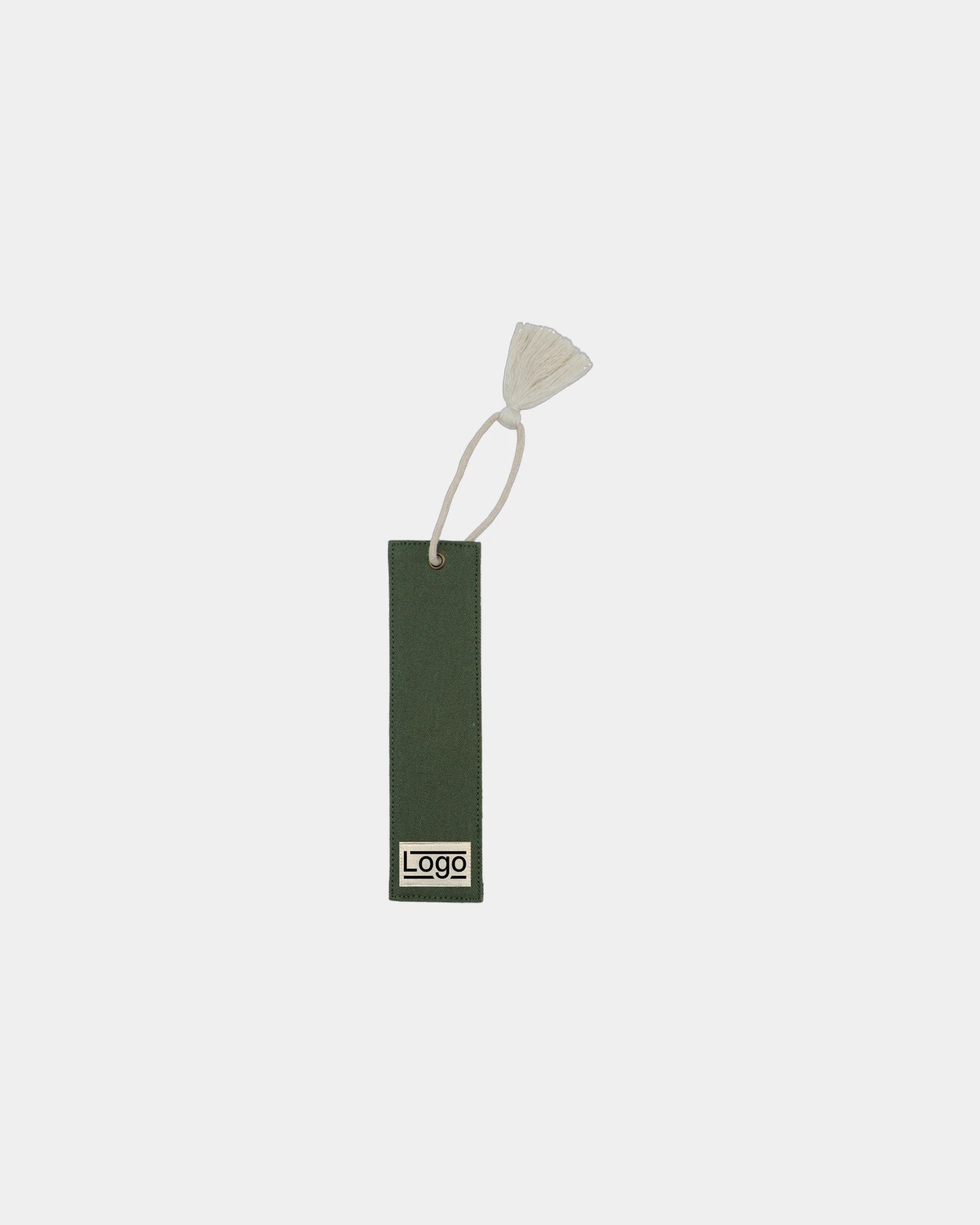 Lesezeichen aus Bio-Baumwolle Hindbag Alex zum Personalisieren - Olive