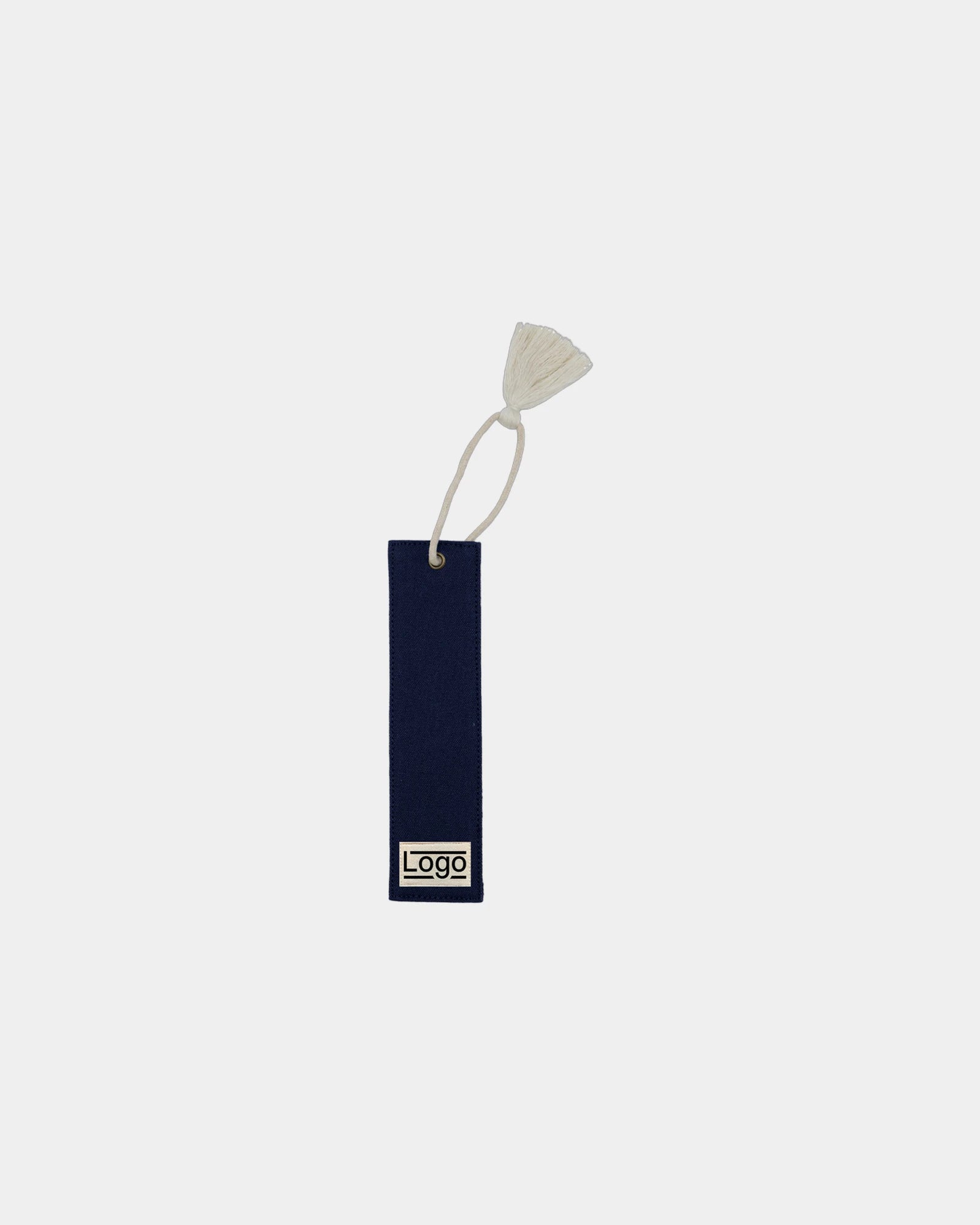Lesezeichen aus Bio-Baumwolle Hindbag Alex zum Personalisieren - Marineblau