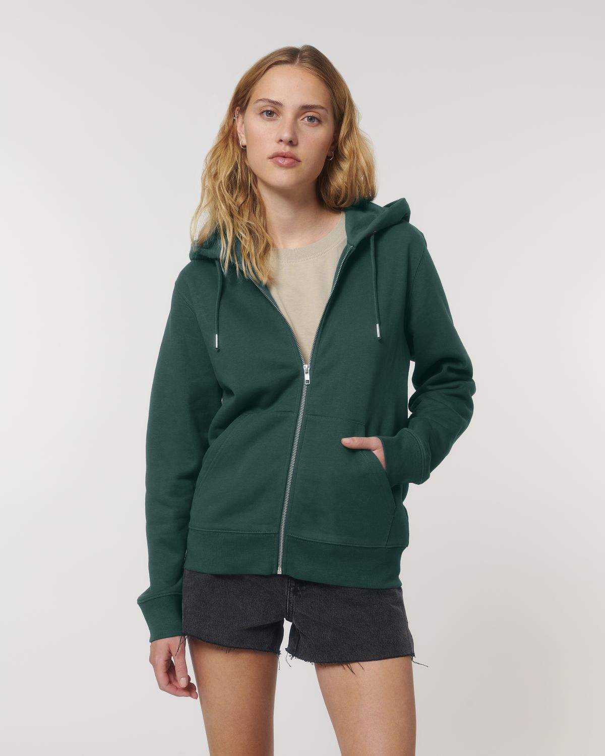 Dickes Unisex-Kapuzensweatshirt mit Reißverschluss zum Personalisieren - 8