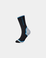 Wasserdichte Socken leicht atmungsaktiv zum Personalisieren - Schwarz-Himmelblau