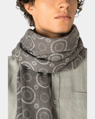 Schal Wolle mit Kreis-Muster unisex zum Personalisieren - 2