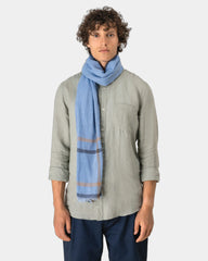 Schal gestreift Baumwolle unisex zum Personalisieren - 1