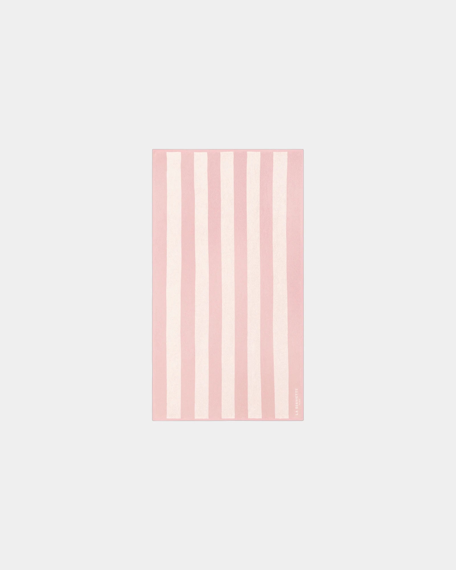 Handtuch für den Strand 90x170 La Handtuch Paris zum Personalisieren - Nymphenrosa / Creme