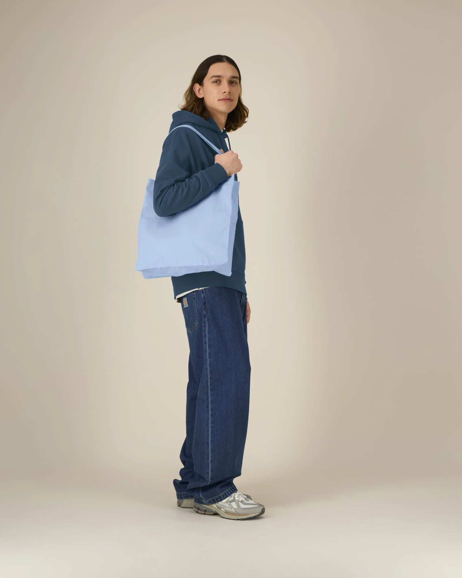 Stofftasche recycelt Stanley/Stella Mid zum Personalisieren - Blaue Seele