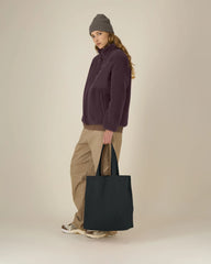Stofftasche recycelt Stanley/Stella Mid zum Personalisieren - Schwarz