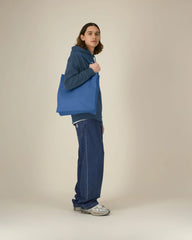Stofftasche recycelt Stanley/Stella Mid zum Personalisieren - Achtsames Blau