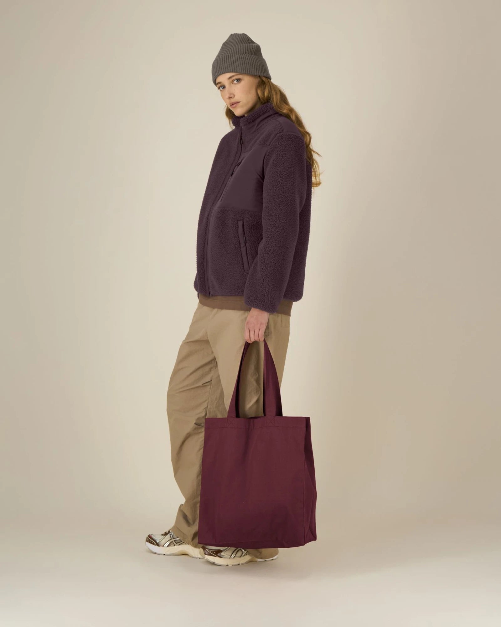 Stofftasche recycelt Stanley/Stella Mid zum Personalisieren - Bordeaux