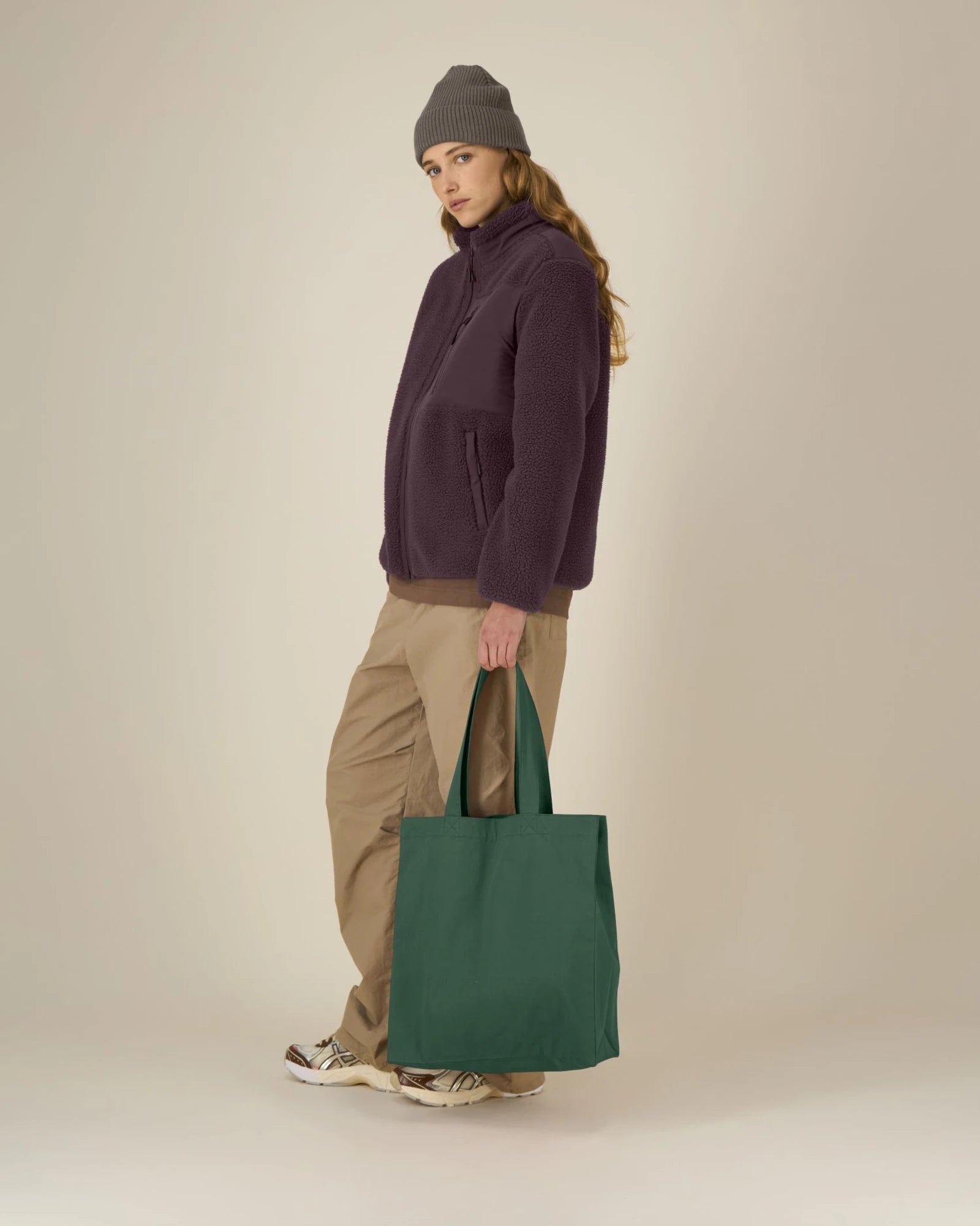 Stofftasche recycelt Stanley/Stella Mid zum Personalisieren - Flaschengrün