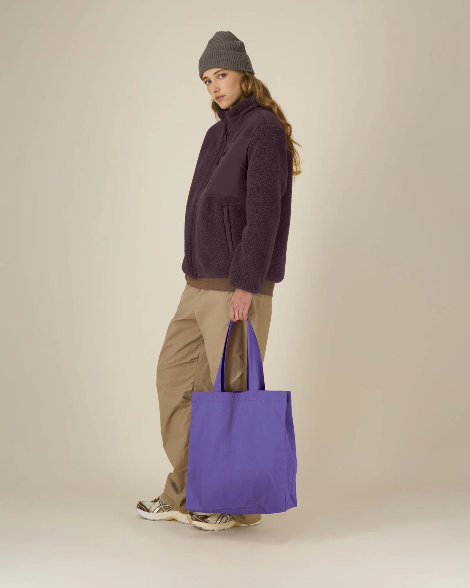 Stofftasche recycelt Stanley/Stella Mid zum Personalisieren - Lila Liebe