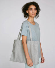 Stofftasche recycelt Stanley/Stella zum Personalisieren - Mélange Grau