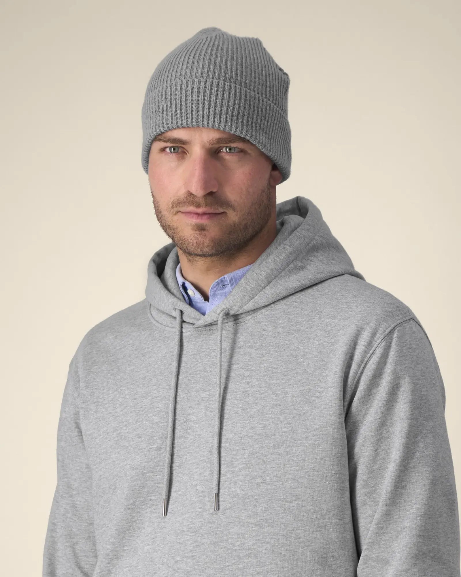 Mütze unisex Bio-Baumwolle Stanley/Stella Fisherman zum Personalisieren - Mittelgrau
