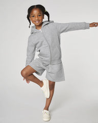 Shorts Bio-Baumwolle Stanley/Stella Mini Bolter zum Personalisieren - Mélange Grau