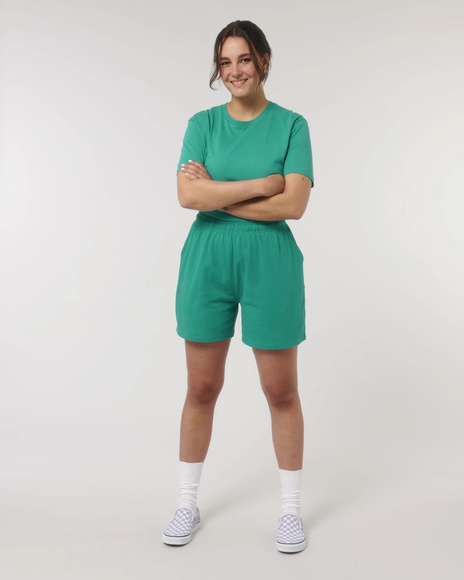 Shorts Bio-Baumwolle Stanley/Stella Waker zum Personalisieren - Gehe Grün