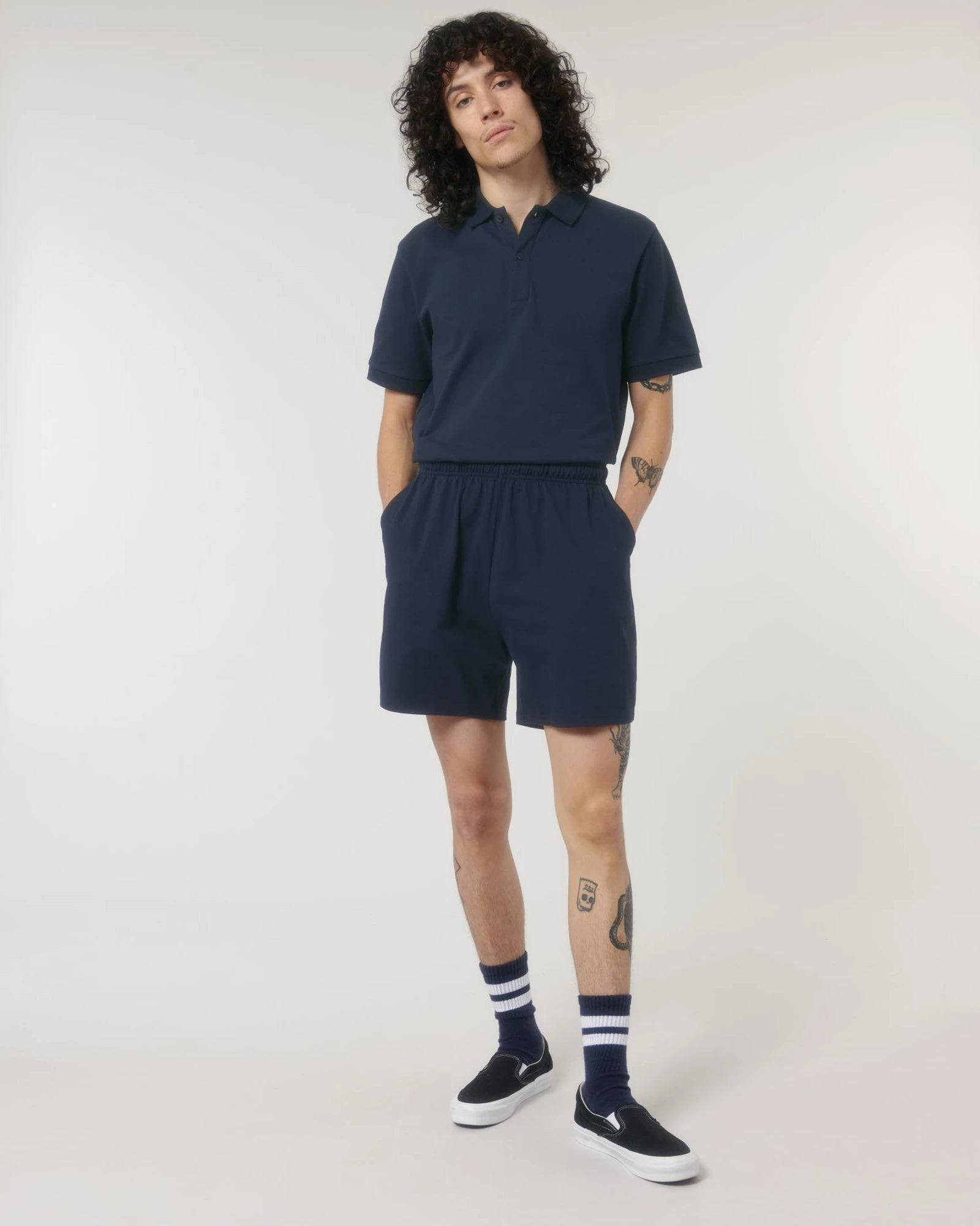 Shorts Bio-Baumwolle Stanley/Stella Waker zum Personalisieren - Französische Marine